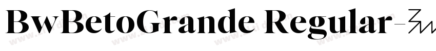 BwBetoGrande Regular字体转换
